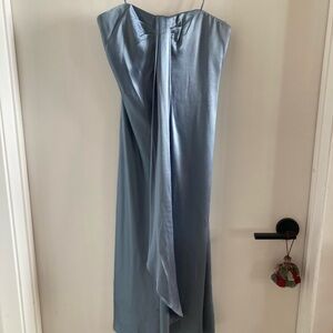 Ralph Lauren Slate Blue Strapless Dress